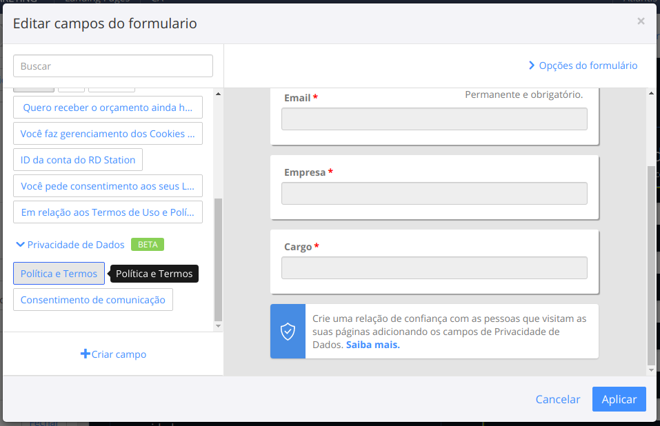 LGPD e a privacidade de dados