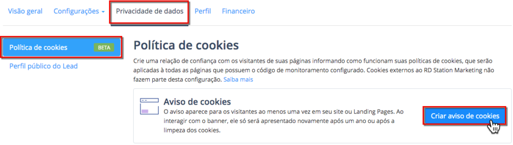 cookies lgpd